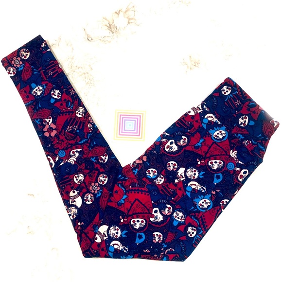 NEW LuLaRoe Butter Soft Leggings - Russian Nesting Dolls OS - Picture 1 of 3